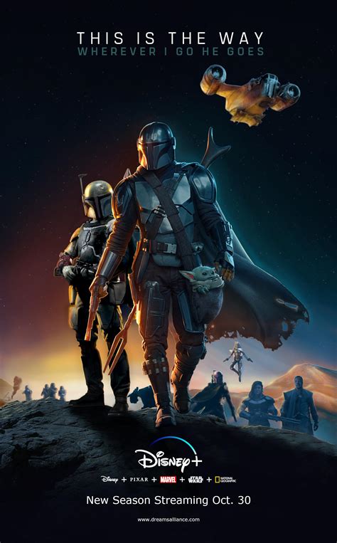 The Mandalorian Season 2 Poster Star Wars Background