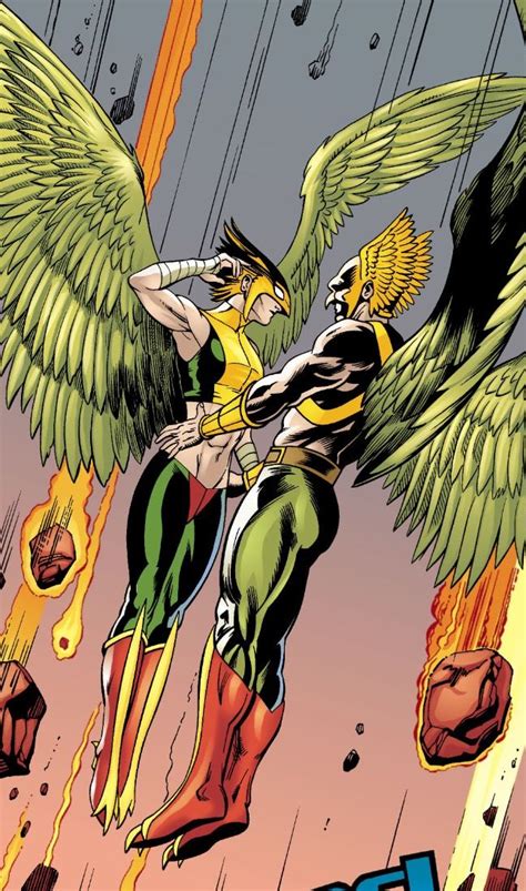 Hawkgirl And Hawkman Hawkman Hawkgirl Justice League Of America