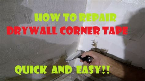How To Fix A Drywall Corner