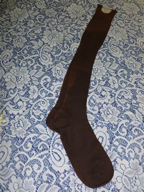 Nos Vintage Pair Of Garter Buster Brown Hose Stockings Hosiery Etsy