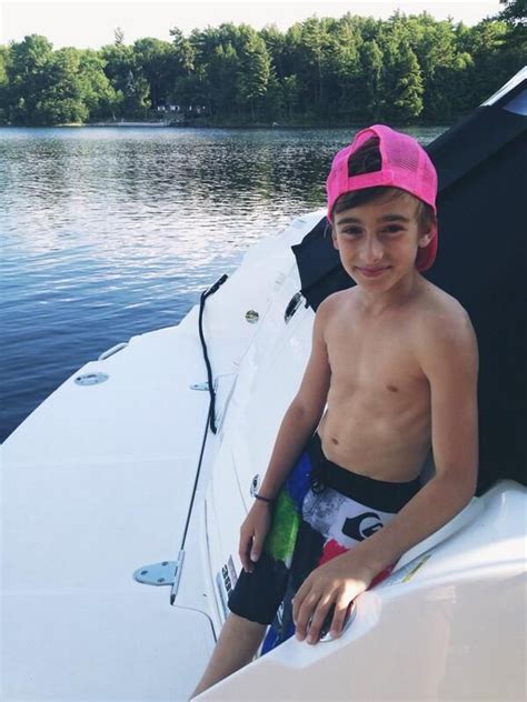 Johnny Orlando Shirtless In Shorts On A Boat Johnny Orlando Shirtless