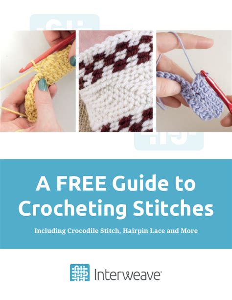 Advanced Crochet Stitches Free Guide To Crocheting Stitches Crochet