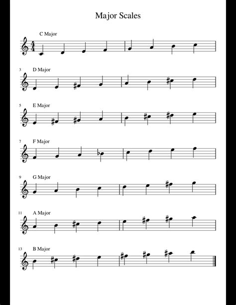 Free Printable Music Scales Printable Word Searches