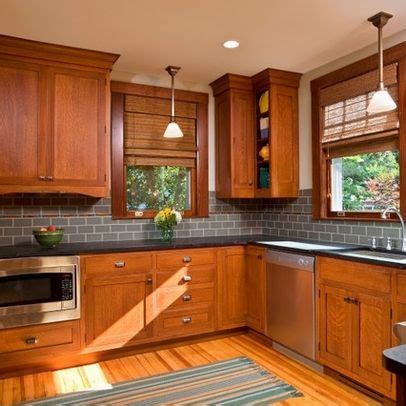 The kitchen backsplash selection is often left to the very end of a remodel. Pin by 289 CID on kitchen | Craftsman kitchen, Oak kitchen ...