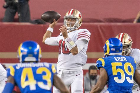 Matt maiocco and laura britt discuss if the 49ers should restructure jimmy garoppolo's contract, what positions the 49ers should target in the. SF 49ers receive high grades from impressive Week 6 win vs. LA Rams