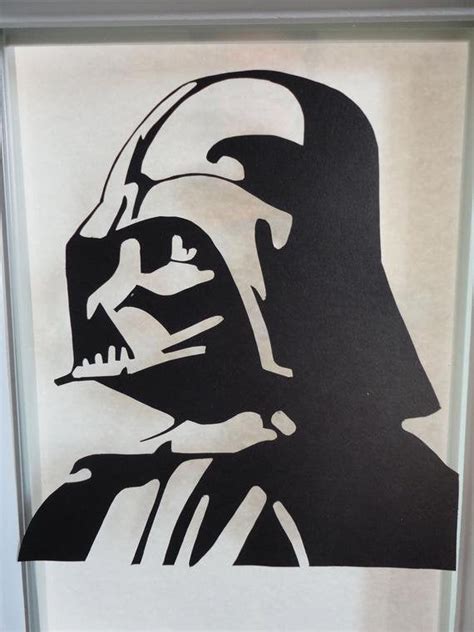 Darth Vader Cutout Complete Been Working On It For A While Just Paper