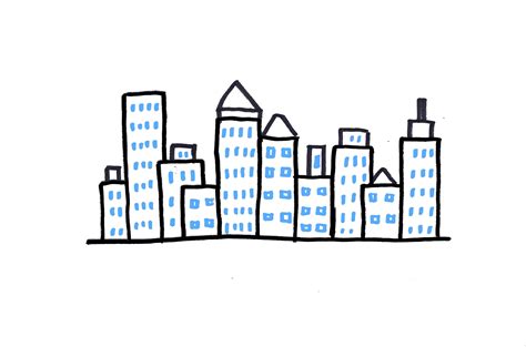 Easy Skyline Drawing Free Download On Clipartmag