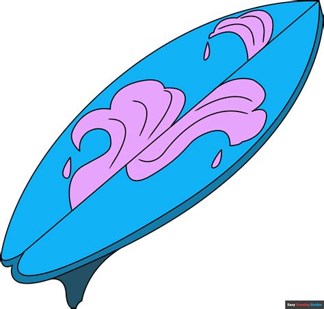 Surfboard Cartoon Drawing Hawaiian Surfboard Clipart Image Clipartix