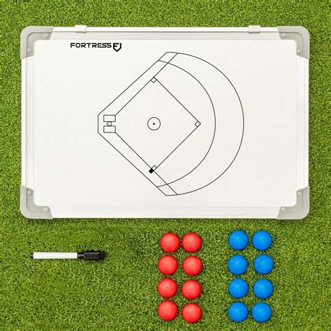 Fortress 18in X 12in Double Sided Baseball Coaching Tactics Boards