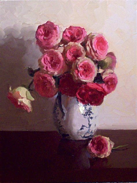 Blooming Brushwork Garden And Still Life Flower Paintings Roses In