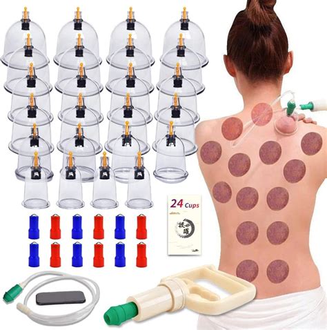 AIKOTOO Cupping Set 24 Massage Cups Cupping Therapy Set With Pump