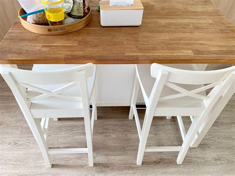 Ikea Stenstorp Kitchen Island With 2 Ingolf Bar Stools Furniture