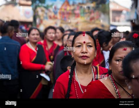 Kathmandu Nepal 29th Oct 2019 Members Of The Nepali Ethnic Newar