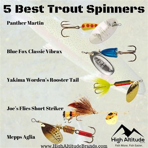 Best Trout Fishing Lures Top 5 Best Spinners Trout Fishing Lures