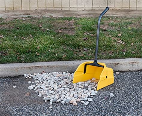 Quickie Jobsite Jumbo Dustpan With Handle Yellow Cleaning Collects