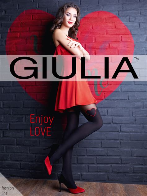 Колготки с имитацией чулок Giulia Enjoy Love 01 купить в интернет