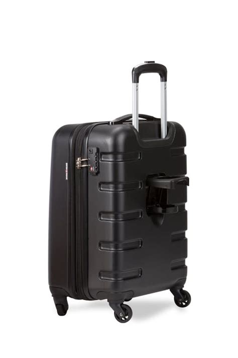 Swissgear 7366 18 Expandable Carry On Hardside Spinner Luggage Black