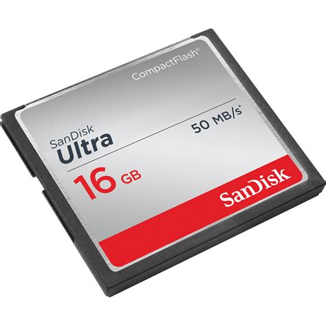 Sandisk 16gb Ultra Compactflash Memory Card Sdcfhs 016g A46 Bandh