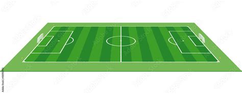 Soccer Field Pitch Football Field 3d Stock Vector Adobe Stock