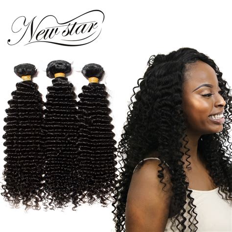 New Star Deep Curl Pieces Inches Virgin Human Hair Extension Brazilian Unprocessed