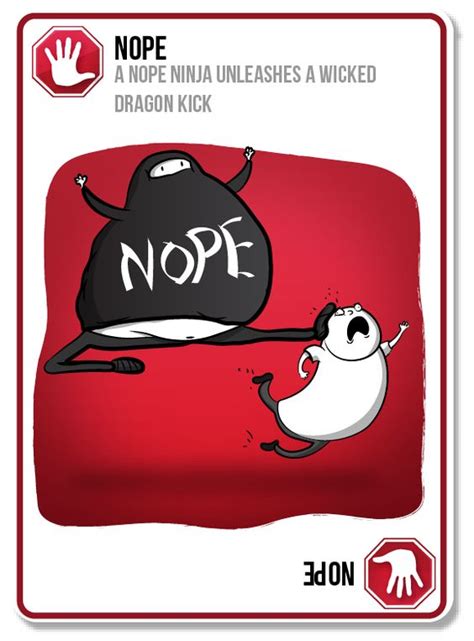 Just say ''no'' with this unique nope card game by ridley's games. exploding kittens nope card - Google Search | miscellaneous | Pinterest | Exploding kittens ...