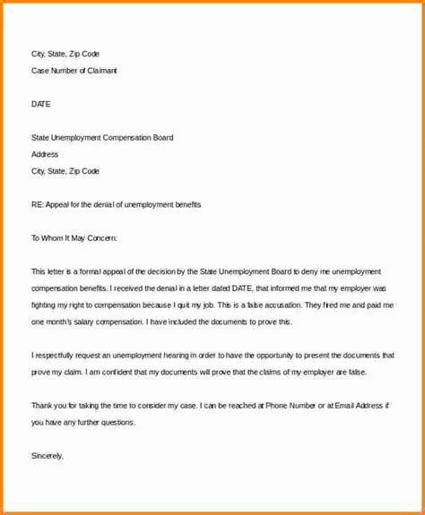 When composing a formal or company letter, discussion design and also style is vital making a great first impression. Sample Letter Protest Unemployment Benefits | Letter Example Template