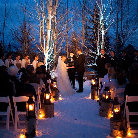 A Holiday Wedding In Jackson Hole Outdoor Winter Wedding Winter