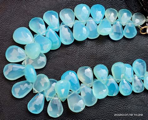 Aqua Chalcedony Amazonite Blue Topaz Faceted Bead Gemstone Beads