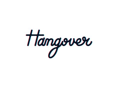 Dddribbble Hangover Lettering Logo Branding Identity