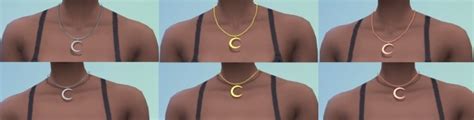 Moon Crescent Necklace By Sallysims At Mod The Sims Sims 4 Updates