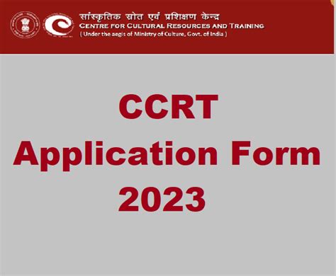 Ccrt Application Form 2023 Ctsss Scholarship Form Download