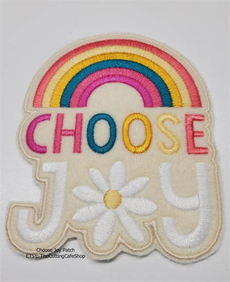 Choose Joy Patch Rainbow Patch Joy Patch Rainbow Ts Etsy In 2021