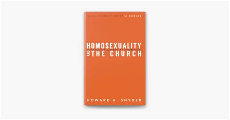 ‎homosexuality And The Church On Apple Books