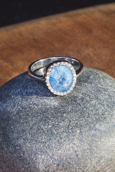 INSIGHT Ring In Sea Blue Quartz Blue Quartz Rings Gemstone Healing