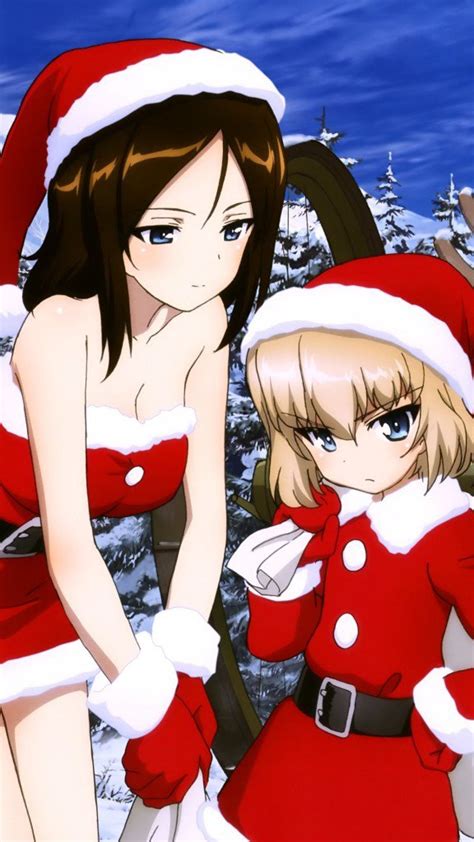 Christmas Anime 2017 Girls Und Panzer Katyusha Nonnasony Xperia Z Wallpaper 1080×1920 Kawaii