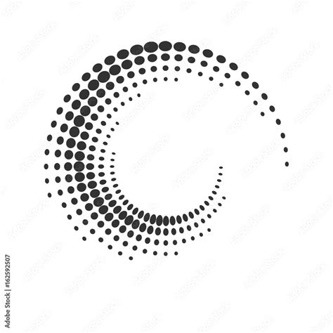 Halftone Dots Circle Texture Creative Geometric Pattern Vector