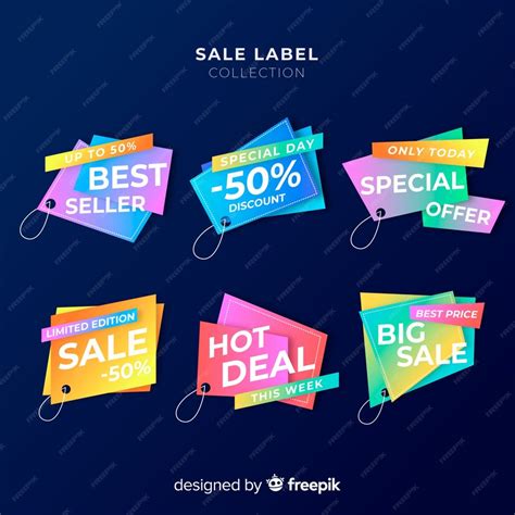 Free Vector Sale Label Collection