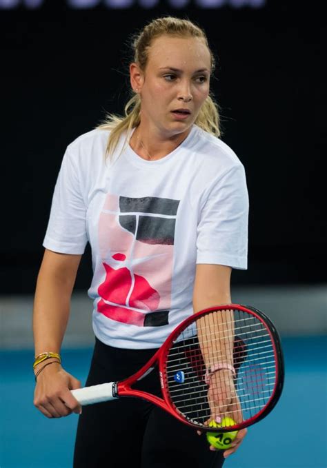 Donna Vekic - Practises During the 2020 Australian Open 01/19/2020 ...