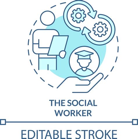 Social Worker Turquoise Concept Icon Who Should Participate In Student