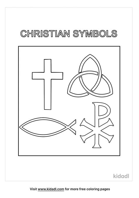 Free Christian Symbols Coloring Page Coloring Page Printables Kidadl