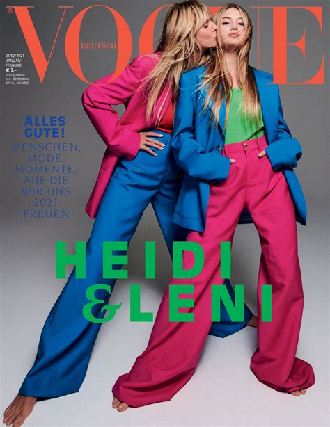 The outlet shared that leni made her modeling debut on the cover of vogue germany's january/february 2021 issue alongside her mother. Heidi Klum's Daughter Leni Is the Mirror Image of Her Mom ...