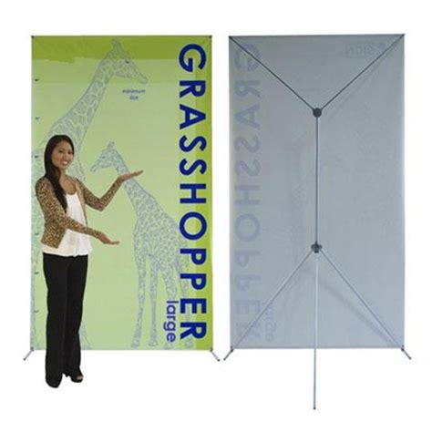 Tradeshow Display Grasshopper X Style Banner Stand Large
