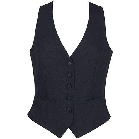 Brook Taverner Women Fashion Vest 5 Button Front Polyester Ladies Luna Liked On Polyvore