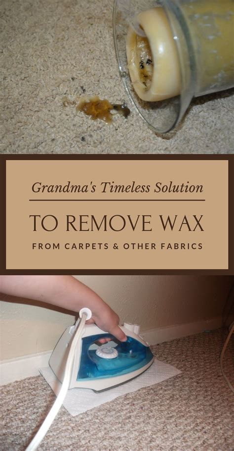 Grandmas Timeless Solution To Remove Wax From Carpets And Other
