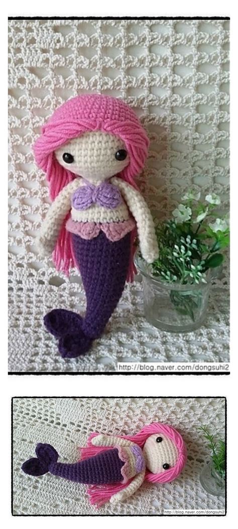 10 Crochet Amigurumi Mermaid Doll Patterns Free And Paid Mermaid