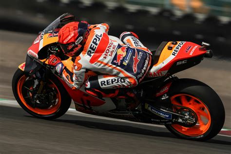 Motogp Marc Marquez Quickest In Changing Conditions During Fp3