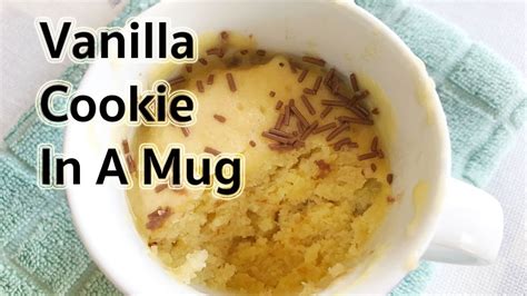 Quick And Easy Vanilla Cookie In A Mug Recipe Youtube