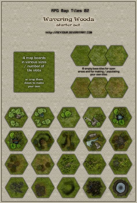Rpg Map Tiles 02 By Neyjour Hex Map Map Rpg