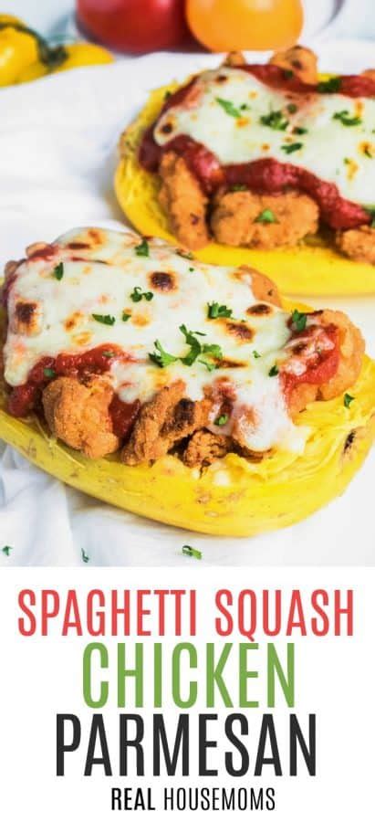 Spaghetti Squash Chicken Parmesan ⋆ Real Housemoms