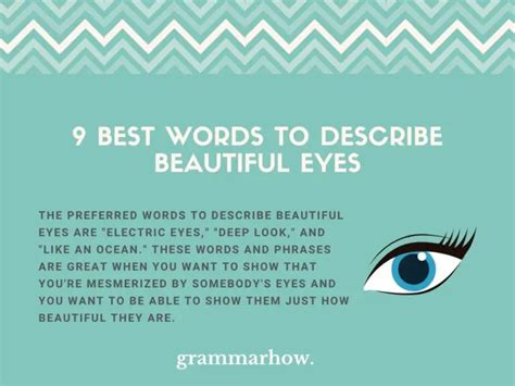 9 Best Words To Describe Beautiful Eyes Compliments